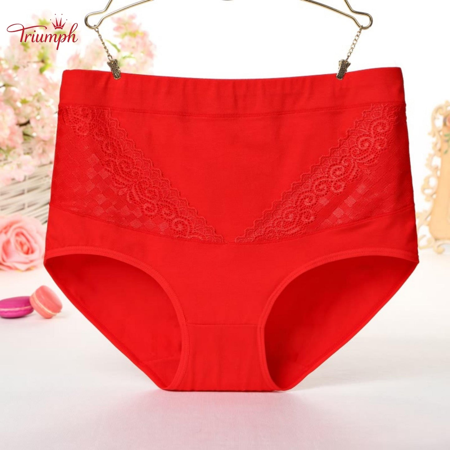 Triumph - 4-Pack Cotton Briefs. Free Shipping. Tightens Tummy. Butt Lift