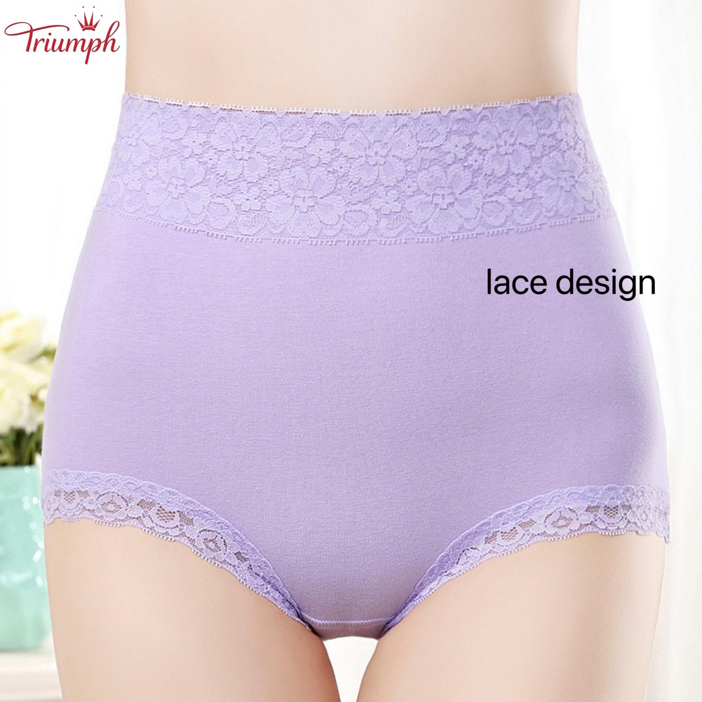 Triumph - 4 Piece Lace Panties Set,Free Shipping,Suitable for 45-90 KG