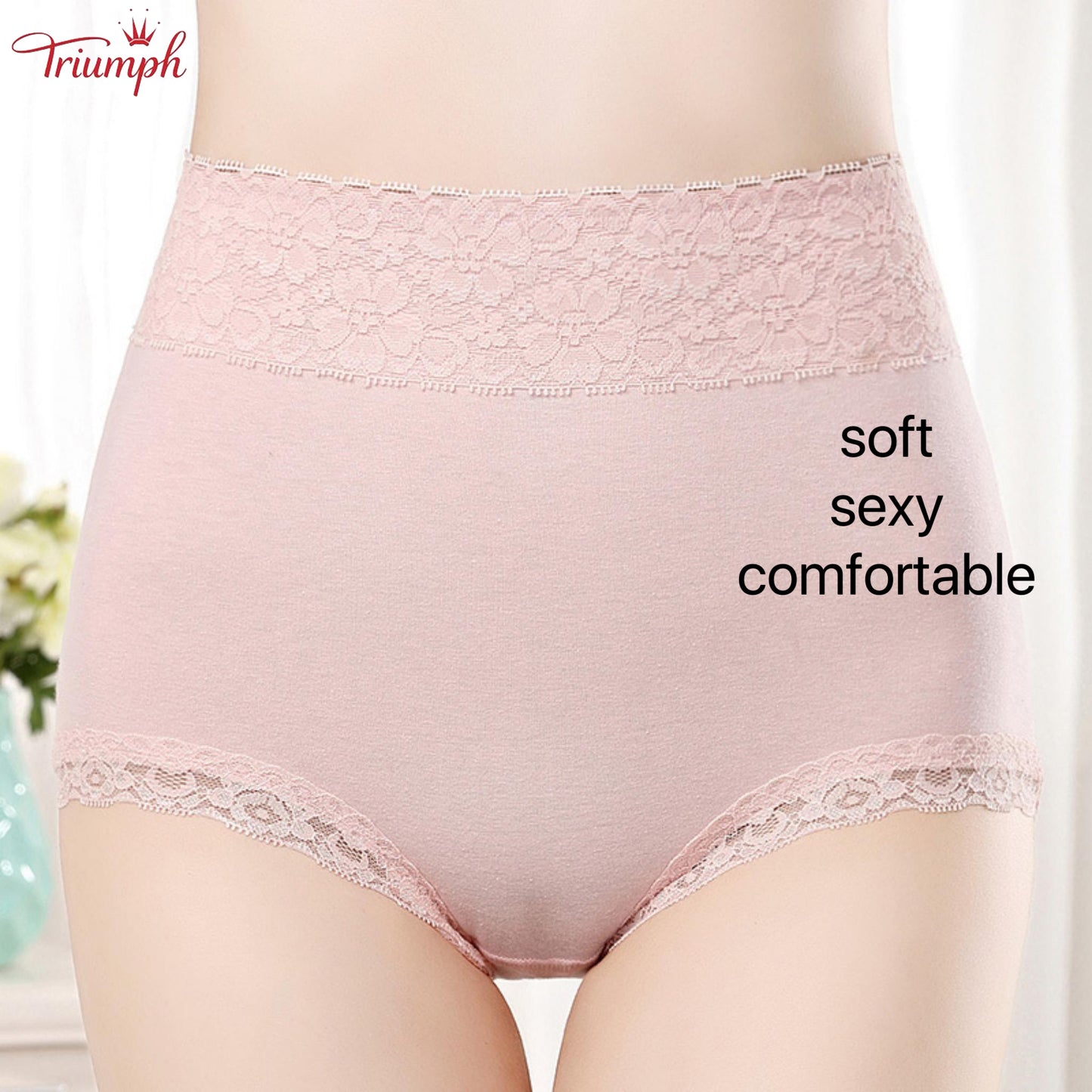 Triumph - 4 Piece Lace Panties Set,Free Shipping,Suitable for 45-90 KG