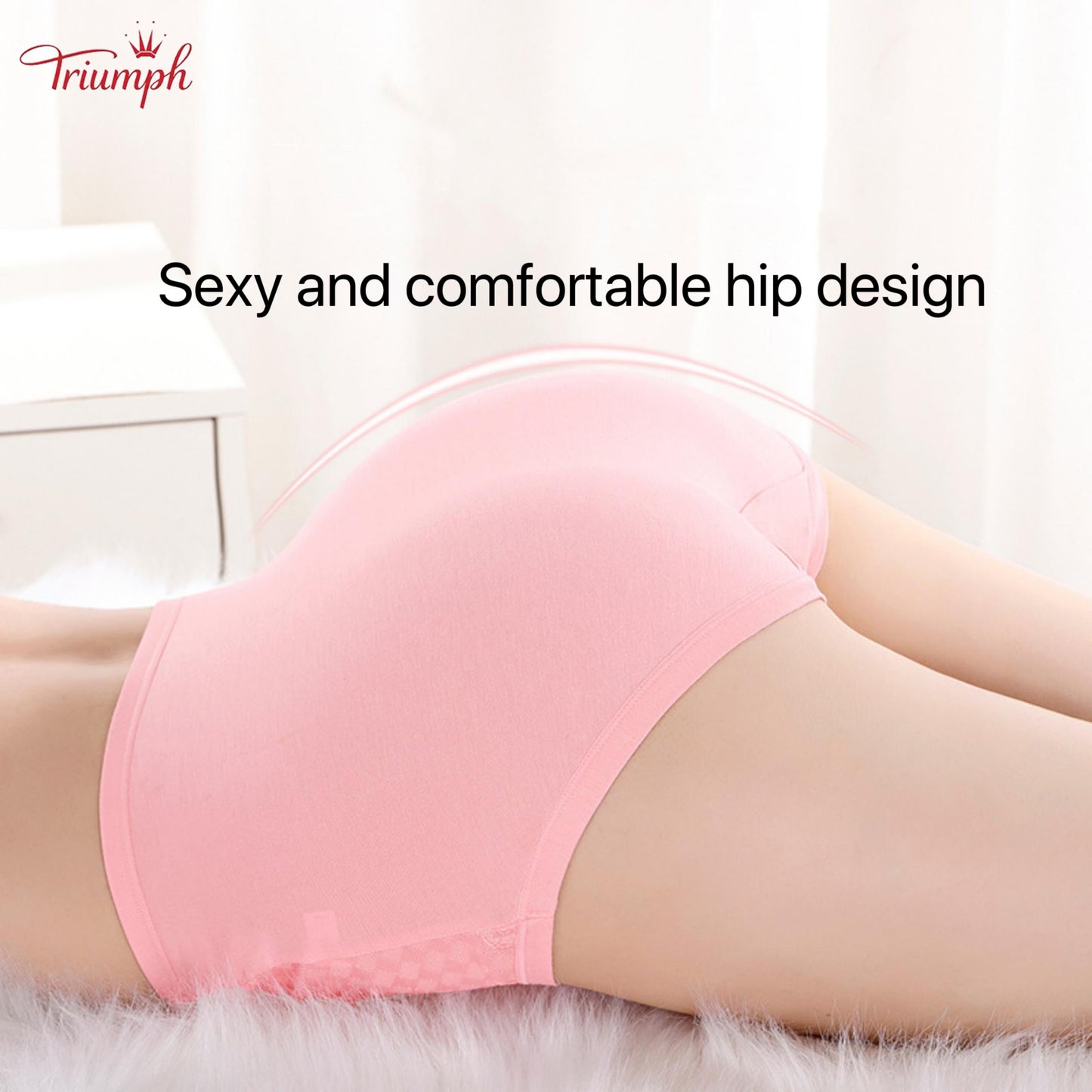 Triumph - 4-Pack Cotton Briefs. Free Shipping. Tightens Tummy. Butt Lift