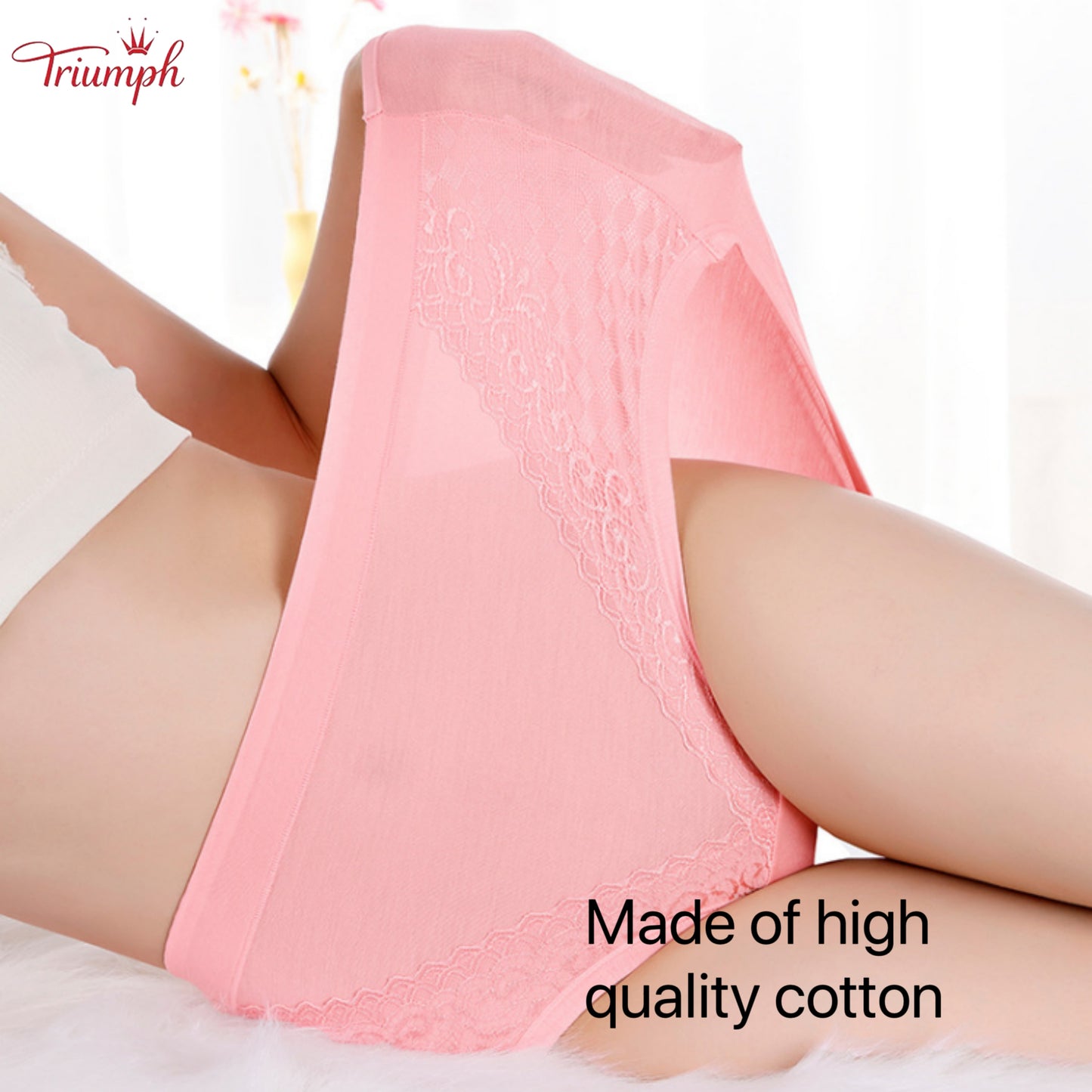 Triumph - 4-Pack Cotton Briefs. Free Shipping. Tightens Tummy. Butt Lift