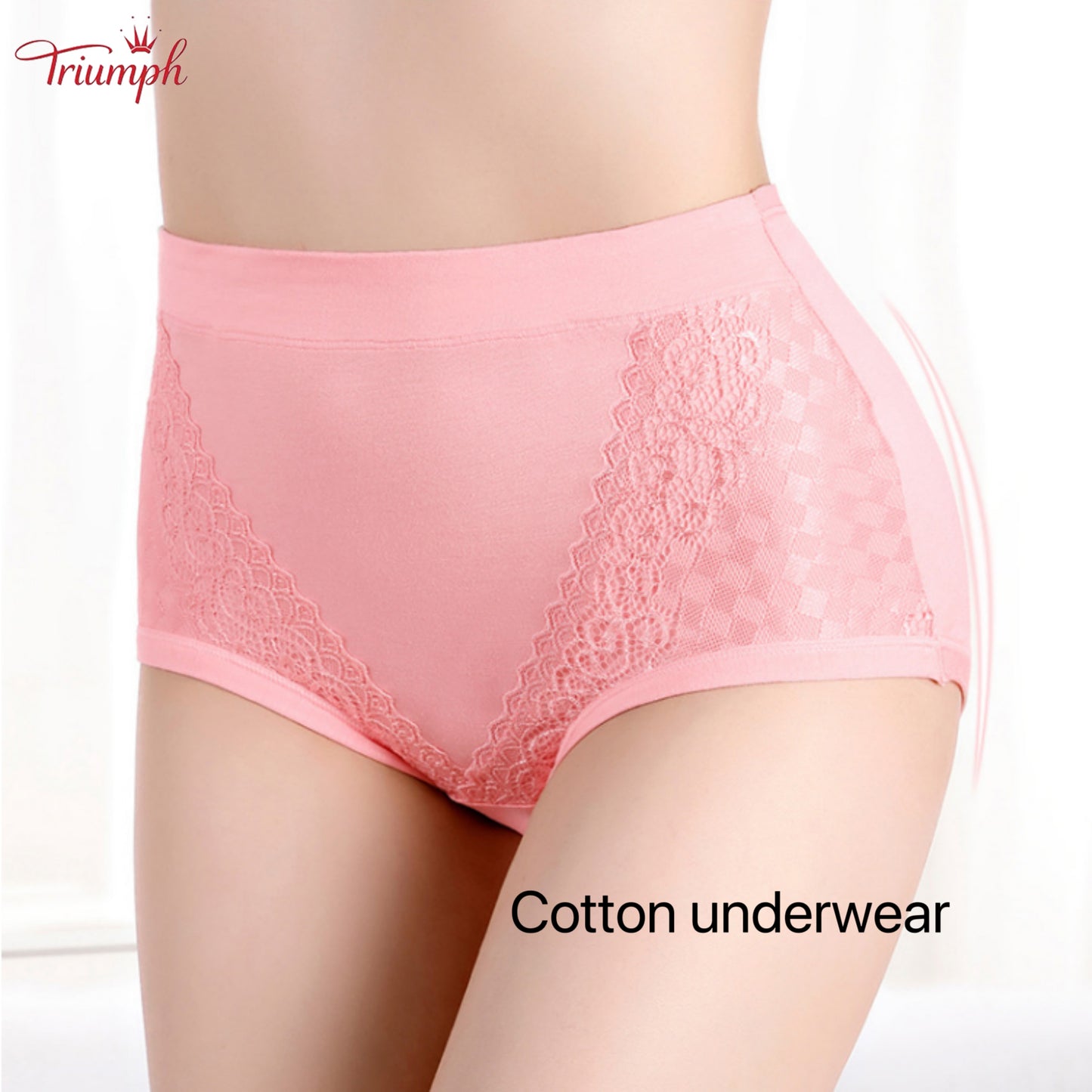 Triumph - 4-Pack Cotton Briefs. Free Shipping. Tightens Tummy. Butt Lift