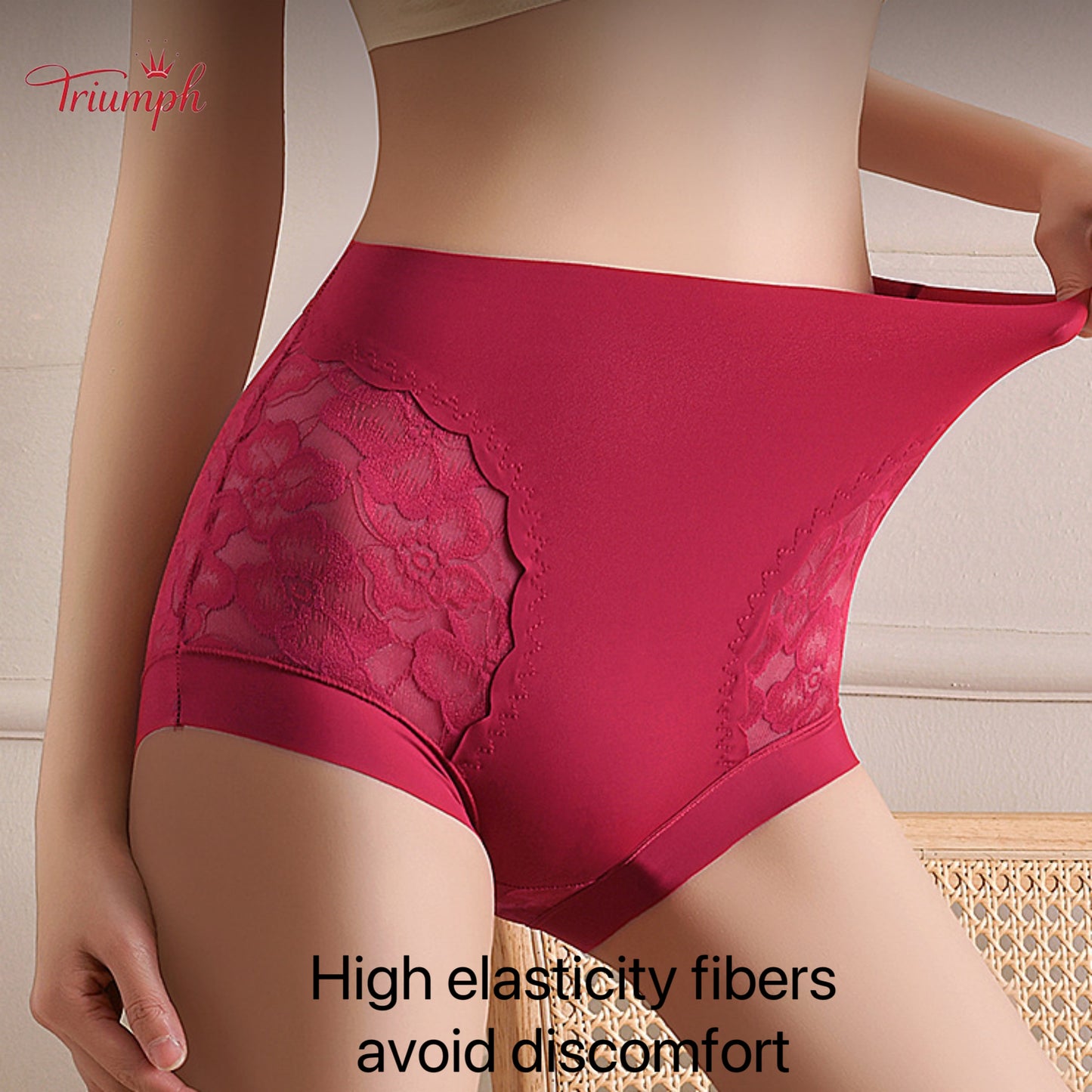 Triumph - Free Shipping. Set Of 4. High Quality Lace High Waisted Briefs