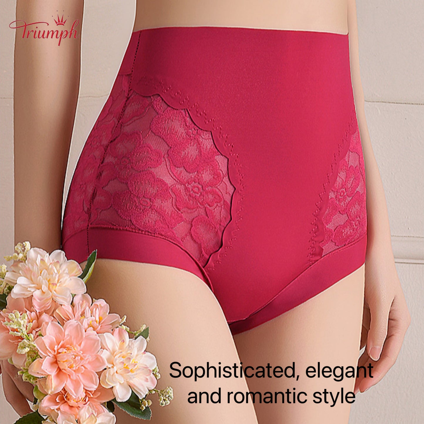 Triumph - Free Shipping. Set Of 4. High Quality Lace High Waisted Briefs
