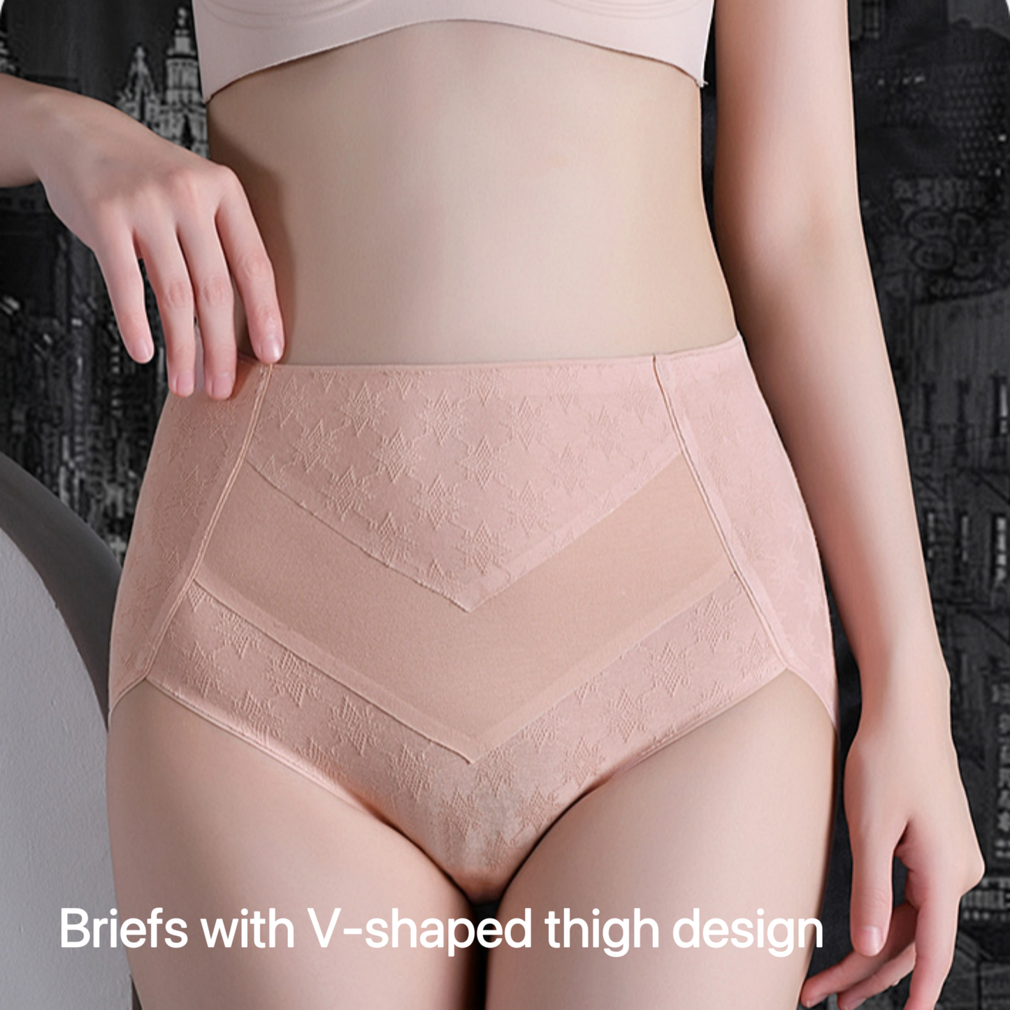 Triumph - 4-Pack Of Premium Cotton High Waisted Briefs With Cute Star Print, Free Shipping