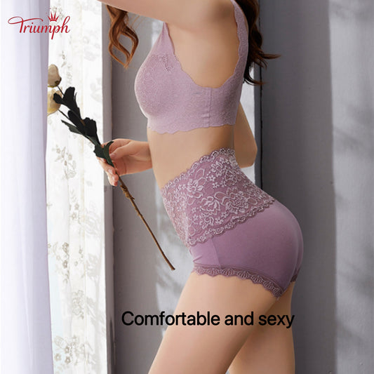 Triumph - Free Shipping. High Quality Lace Panties, Pack of 4. Comfortable and Soft