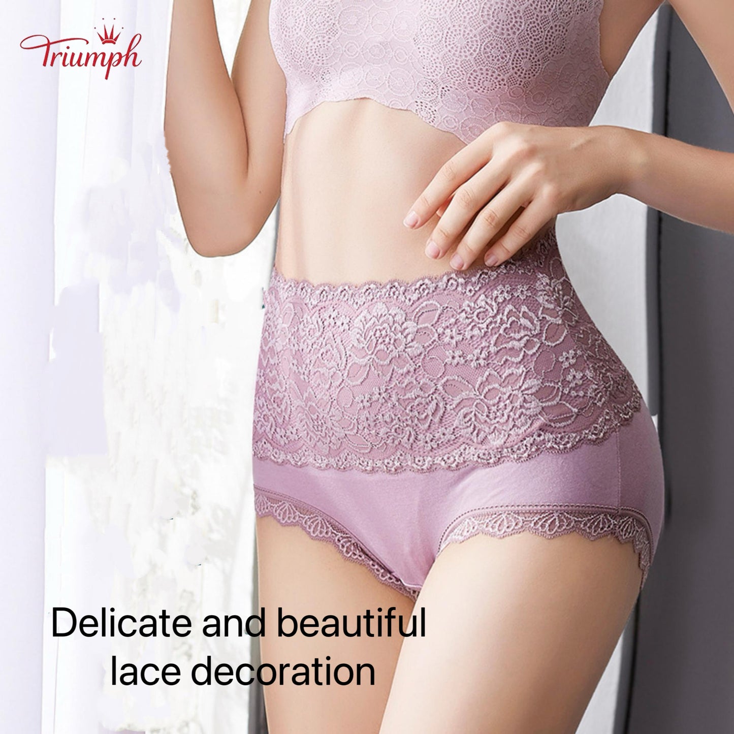 Triumph - Free Shipping. High Quality Lace Panties, Pack of 4. Comfortable and Soft