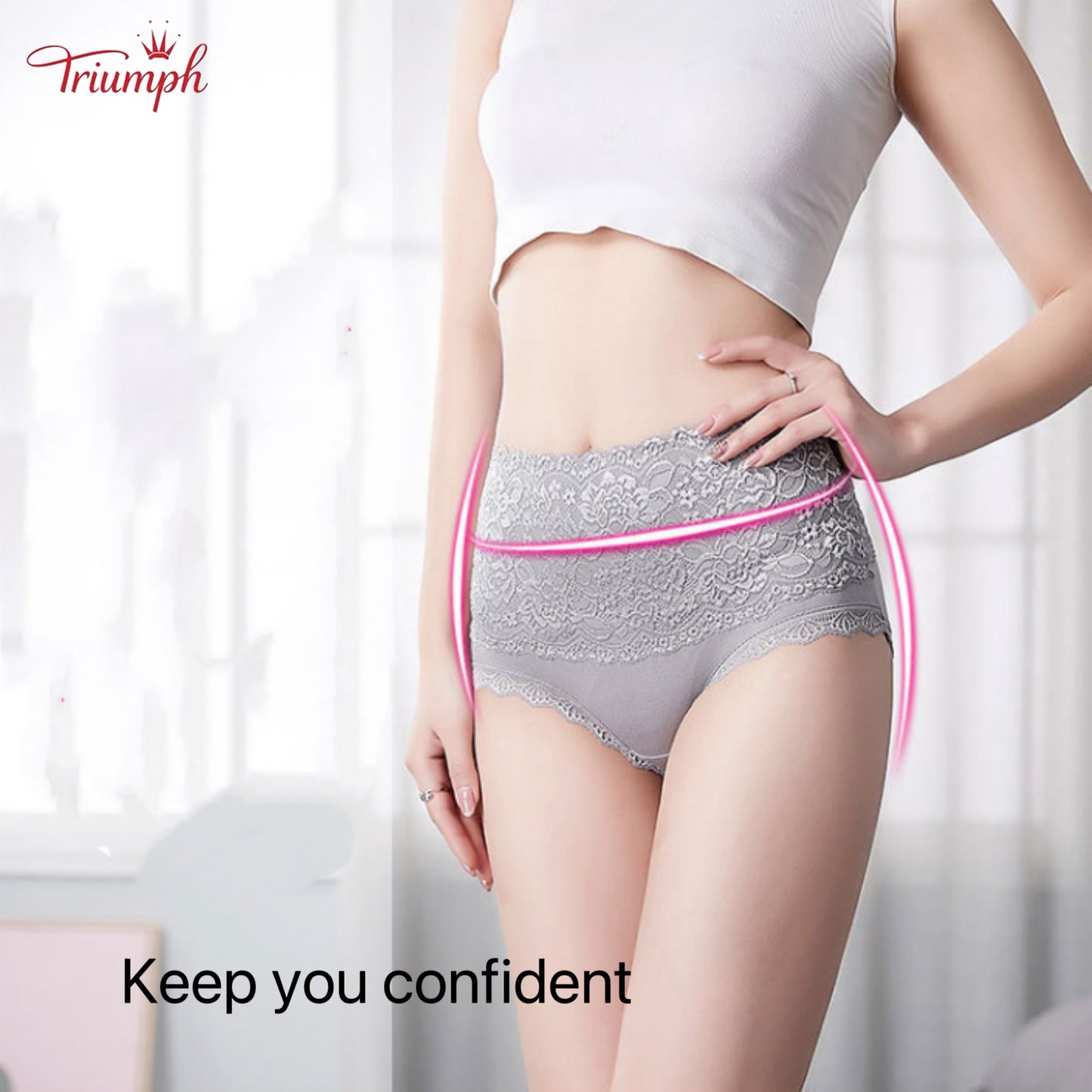 Triumph - Free Shipping. High Quality Lace Panties, Pack of 4. Comfortable and Soft