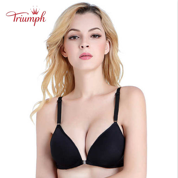 Triumph-Bra 3 Pack,Free shipping,Front Button Bra,No Underwire Bra,Sexy, Comfortable,Traceless,Push Up