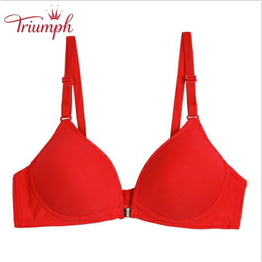 Triumph-Bra 3 Pack,Free shipping,Front Button Bra,No Underwire Bra,Sexy, Comfortable,Traceless,Push Up