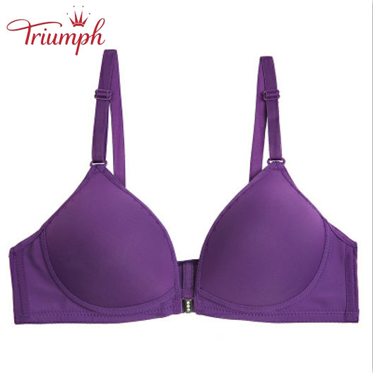 Triumph-Bra 3 Pack,Free shipping,Front Button Bra,No Underwire Bra,Sexy, Comfortable,Traceless,Push Up