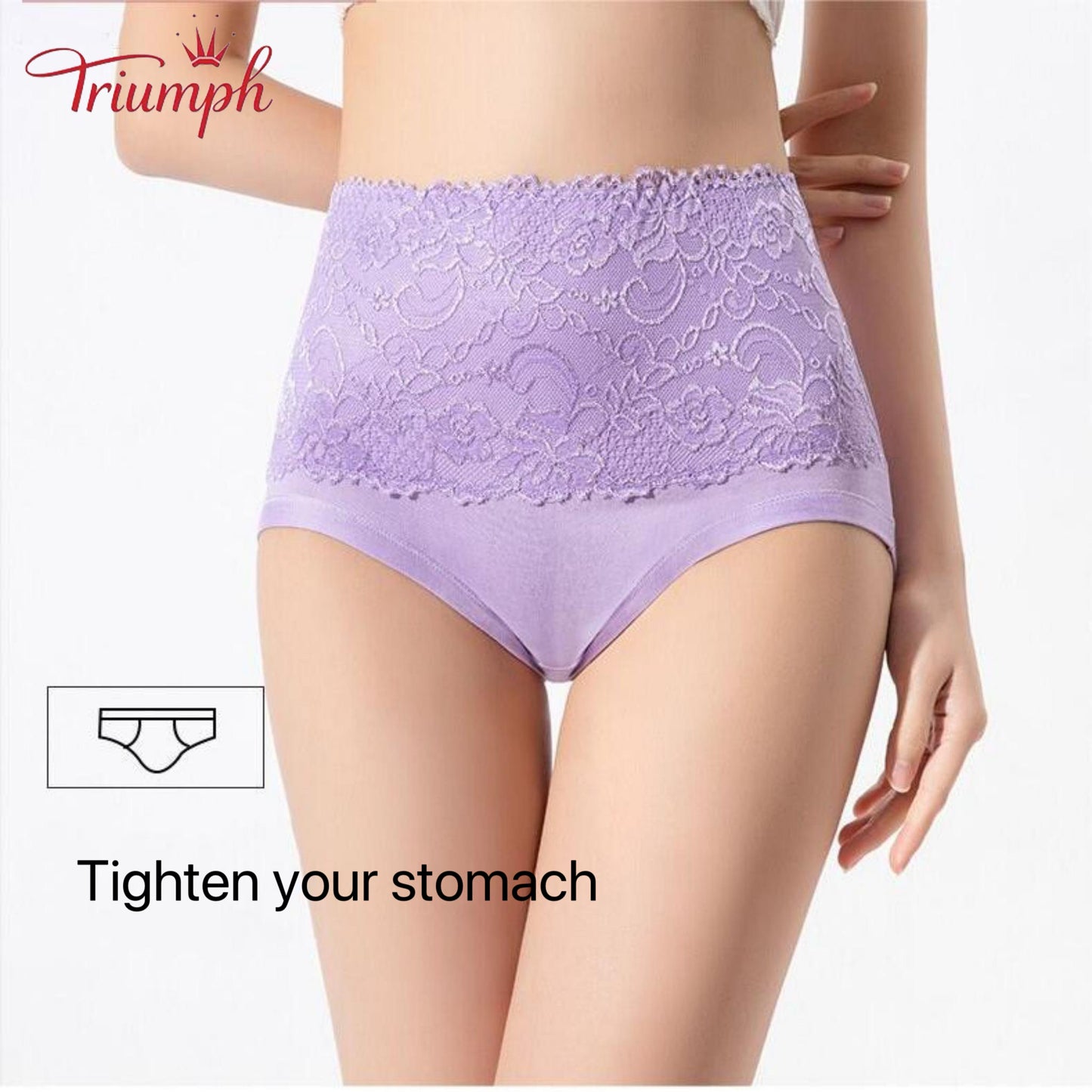 Triumph - 4 Pack Lace Panty, Free shipping,Tummy Tightening, Butt Lift, High Elasticity