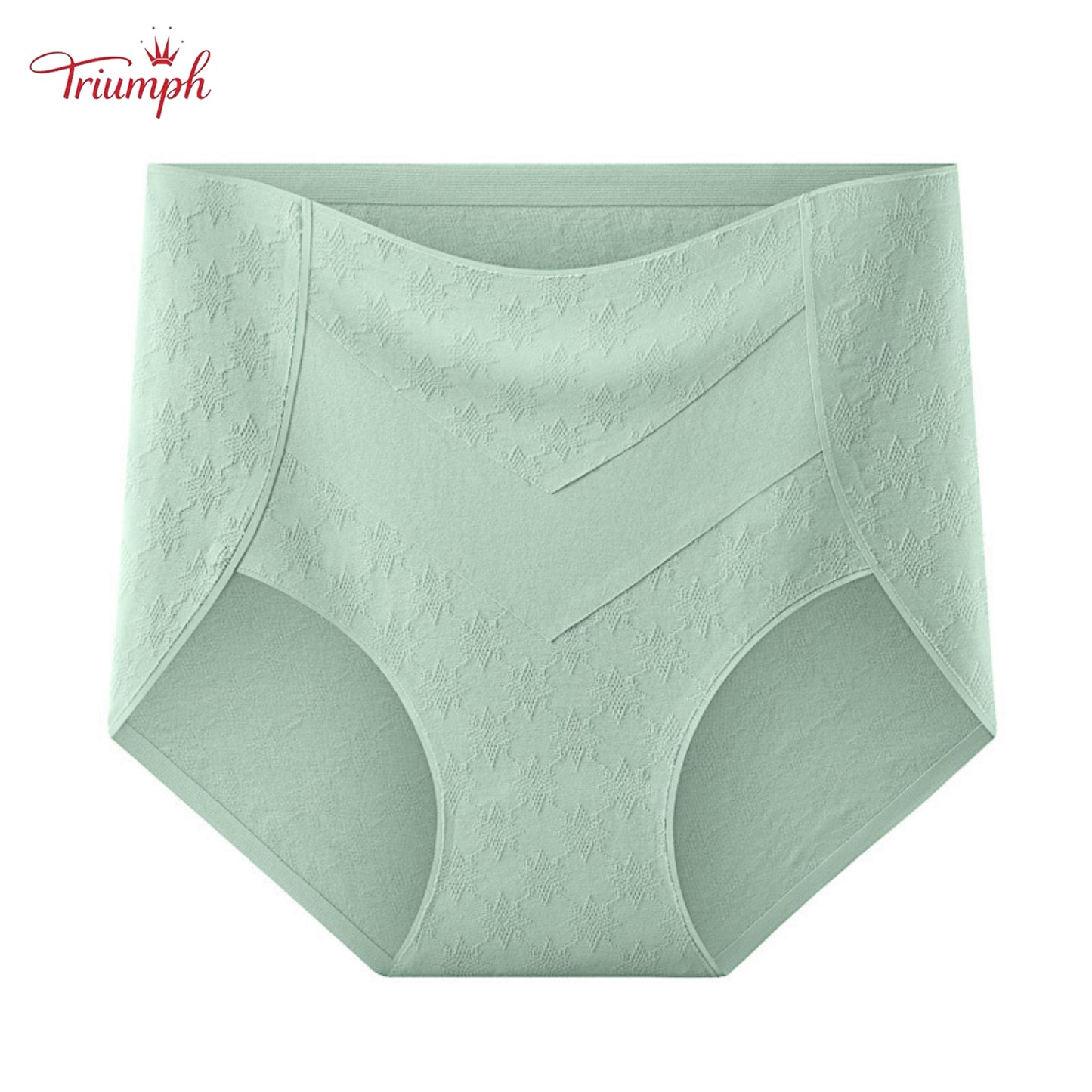 Triumph - 4-Pack Of Premium Cotton High Waisted Briefs With Cute Star Print, Free Shipping