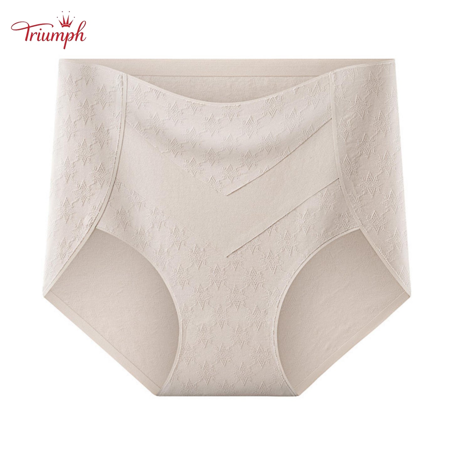 Triumph - 4-Pack Of Premium Cotton High Waisted Briefs With Cute Star Print, Free Shipping