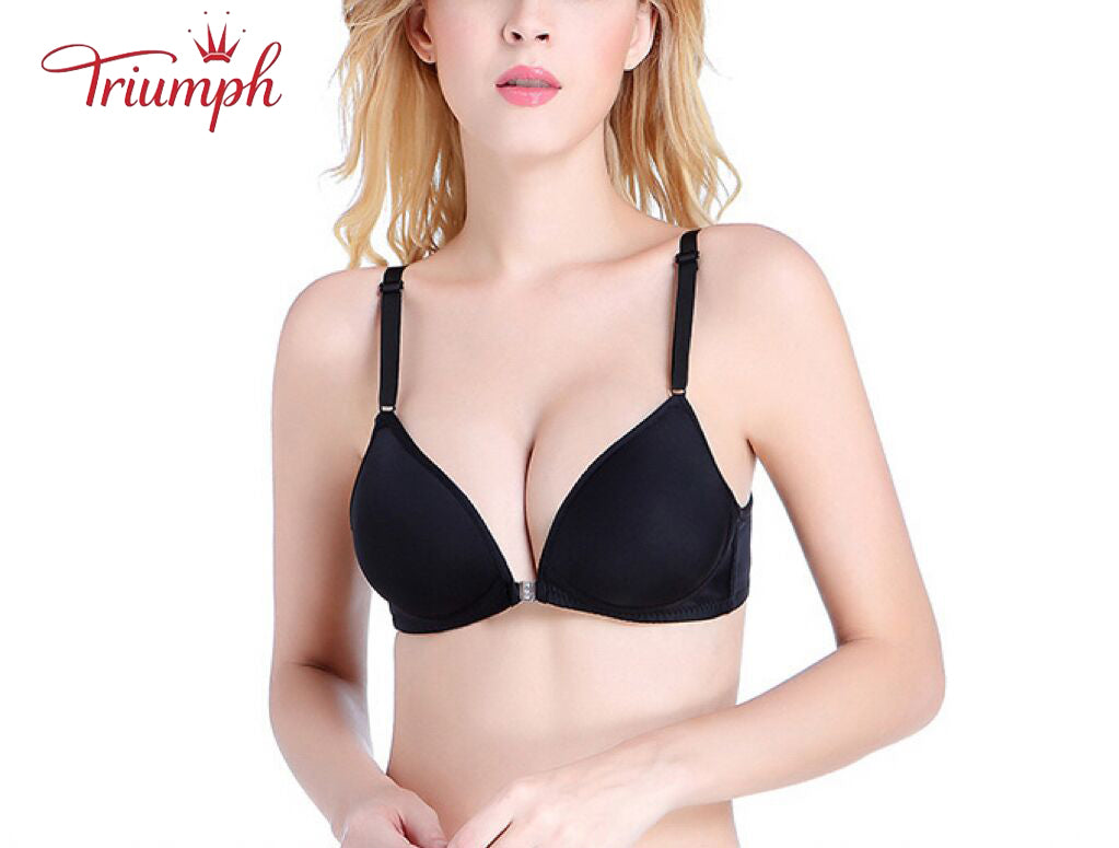 Triumph-Bra 3 Pack,Free shipping,Front Button Bra,No Underwire Bra,Sexy, Comfortable,Traceless,Push Up