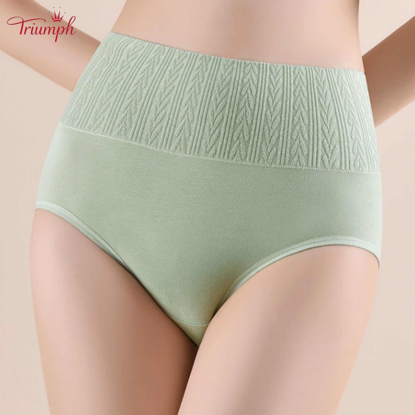 Triumph - Set of 4 Cotton Panties, Tummy Control, Assorted Colors, Free Shipping