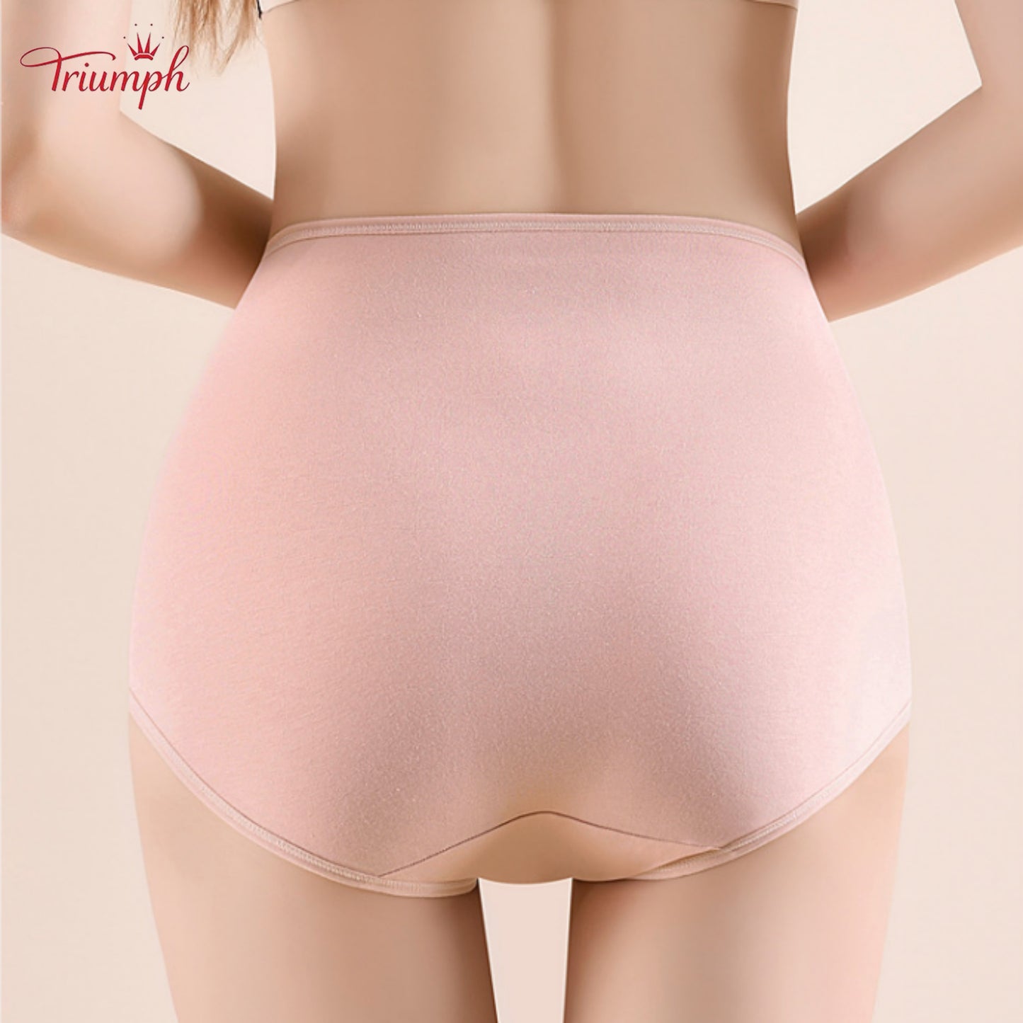 Triumph - Set of 4 Cotton Panties, Tummy Control, Assorted Colors, Free Shipping