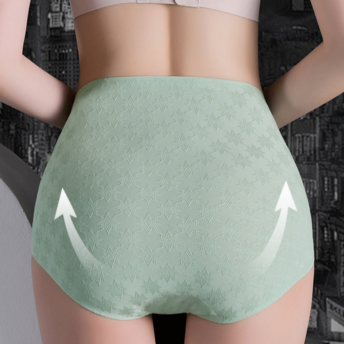 Triumph - 4-Pack Of Premium Cotton High Waisted Briefs With Cute Star Print, Free Shipping