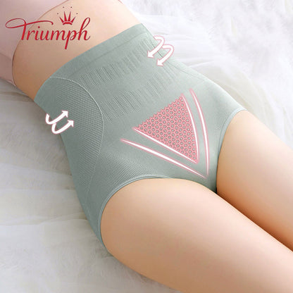 Triumph-Free shipping，5 Pack Women's Shapers Thermal Underwear Tummy Control Body Shaper Under Dress Graphene Mid Waist Extra Firm Underwear Sexy Panties