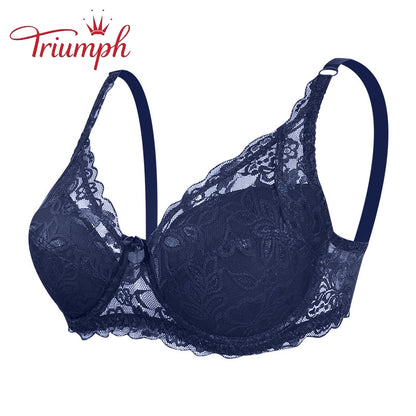 Triumph - Bra pack of 3，Free shipping，New Plus Size Sexy Lace Push Up Bra