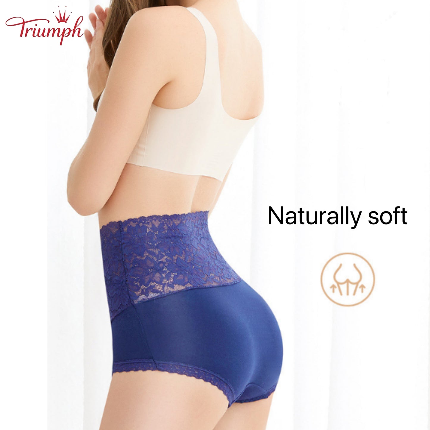 Triumph - Free Shipping，4-pack V-Shaped High-Waisted Lace Panties，Comfortable, Soft
