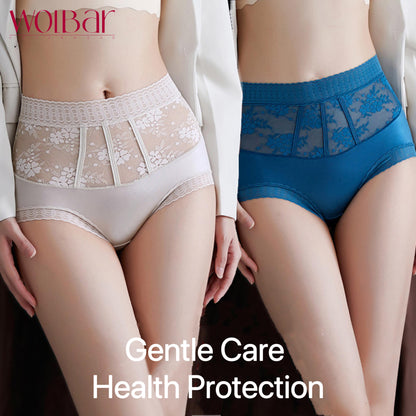WolBar  Women's Lace Panties - Set Of 4，Cotton Lining，45-90kg and Above，Free Shipping