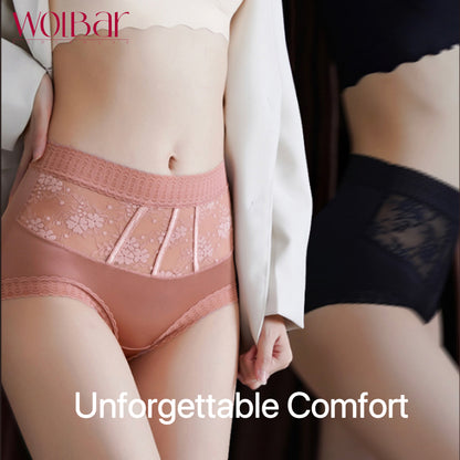 WolBar  Women's Lace Panties - Set Of 4，Cotton Lining，45-90kg and Above，Free Shipping