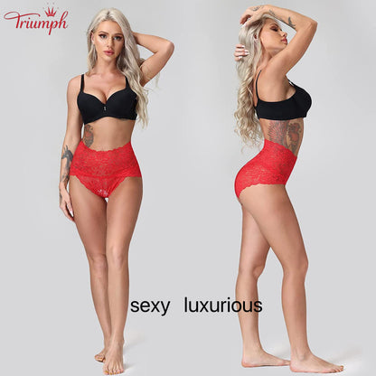 Triumph - 4-Pack Sexy Lace Panties，Free Shipping，Popular Lace，Luxury，Suitable For 40-110KG
