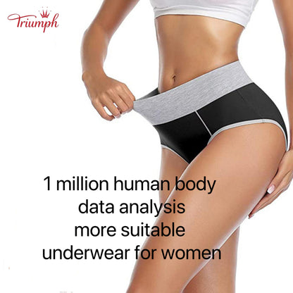Triumph -4-Piece Women's Underwear Set，Highly Elastic Panty Waistband，Suitable For 40-110 KG
