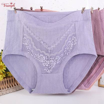 Triumph - 4 Pairs of Cotton Briefs. Free Shipping. Stripes. Soft