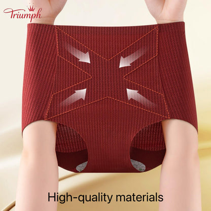 Triumph - Set of 4 Cotton Panties, Tummy Control, Assorted Colors, Free Shipping