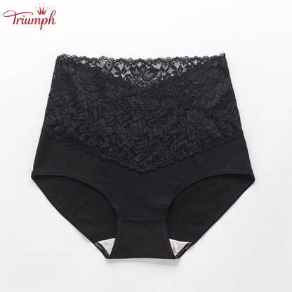 Triumph - Free Shipping，4-pack V-Shaped High-Waisted Lace Panties，Comfortable, Soft