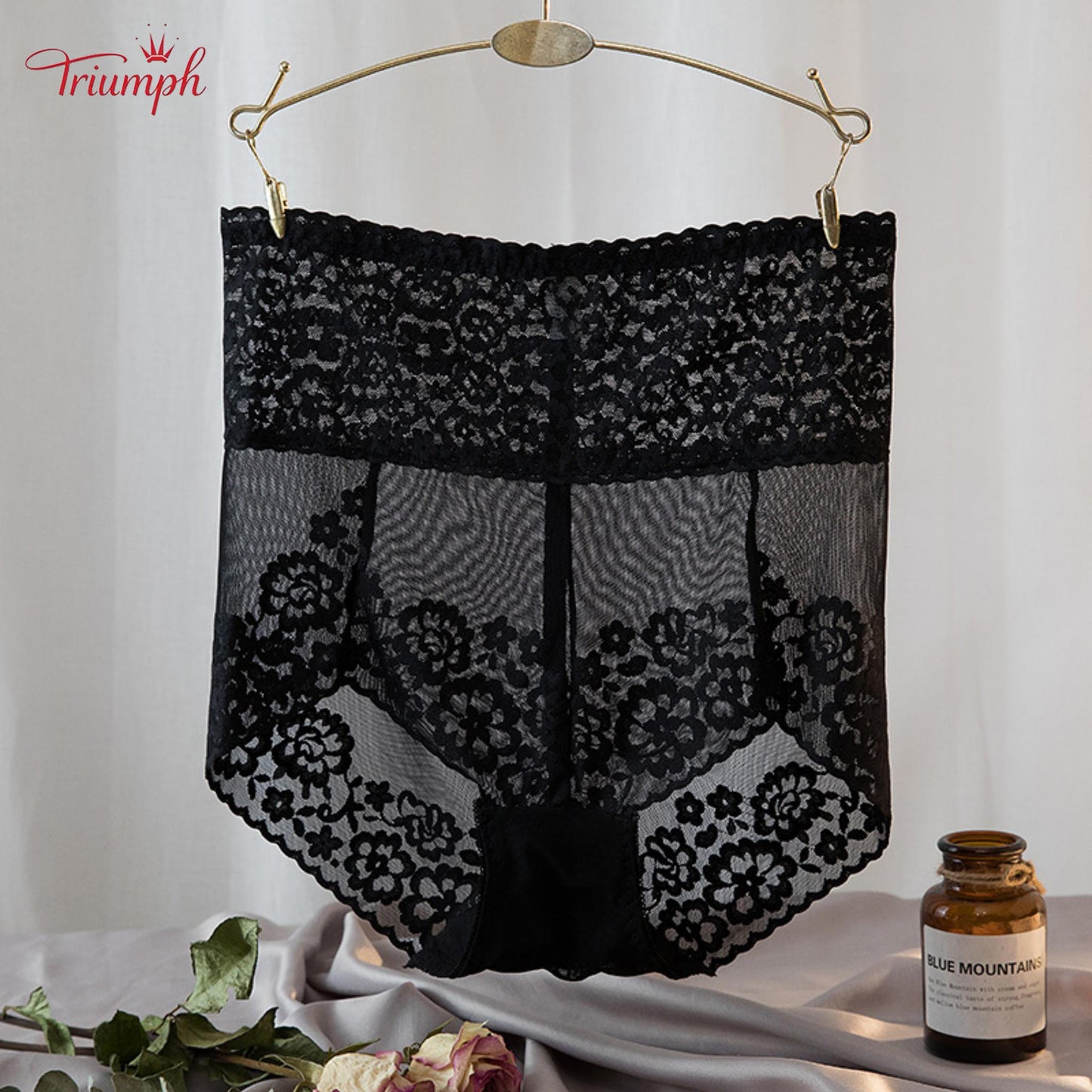 Triumph - Pack of 4 Sexy Lace Panties，Popular Lace，High Quality，Free Shipping，Suitable For 40-120KG