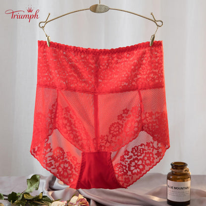 Triumph - Pack of 4 Sexy Lace Panties，Popular Lace，High Quality，Free Shipping，Suitable For 40-120KG