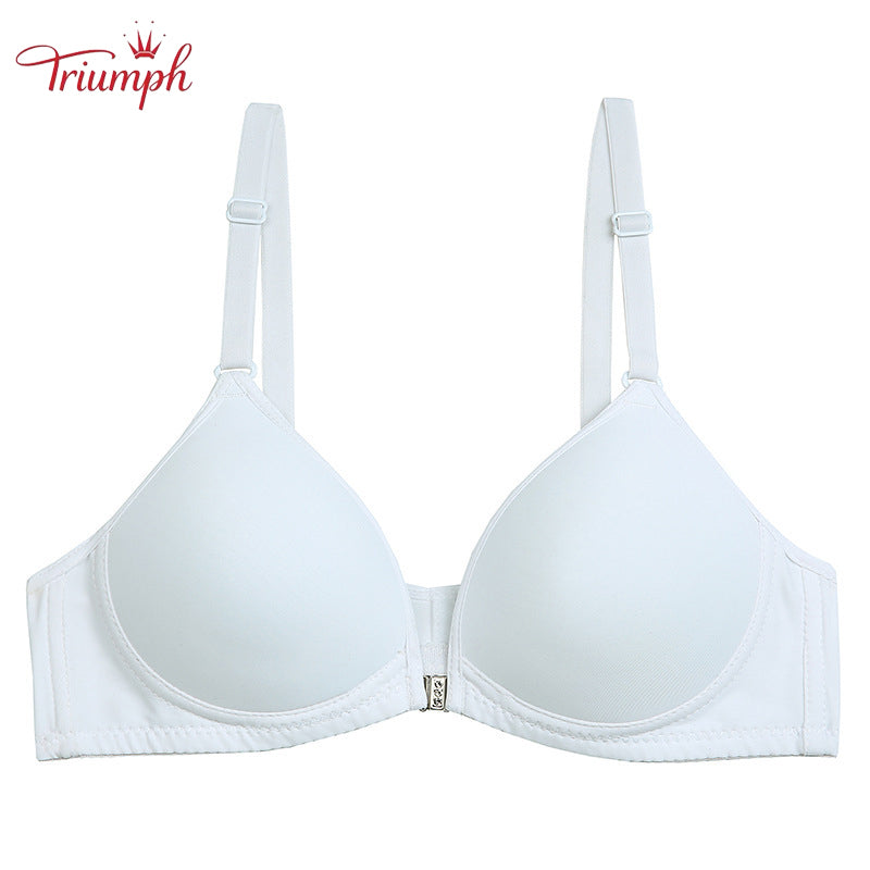 Triumph-Bra 3 Pack，Free shipping，Front Button Bra，No Underwire Bra，Sexy, Comfortable，Traceless，Push Up