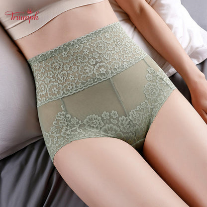 Triumph - Pack of 4 Sexy Lace Panties，Popular Lace，High Quality，Free Shipping，Suitable For 40-120KG