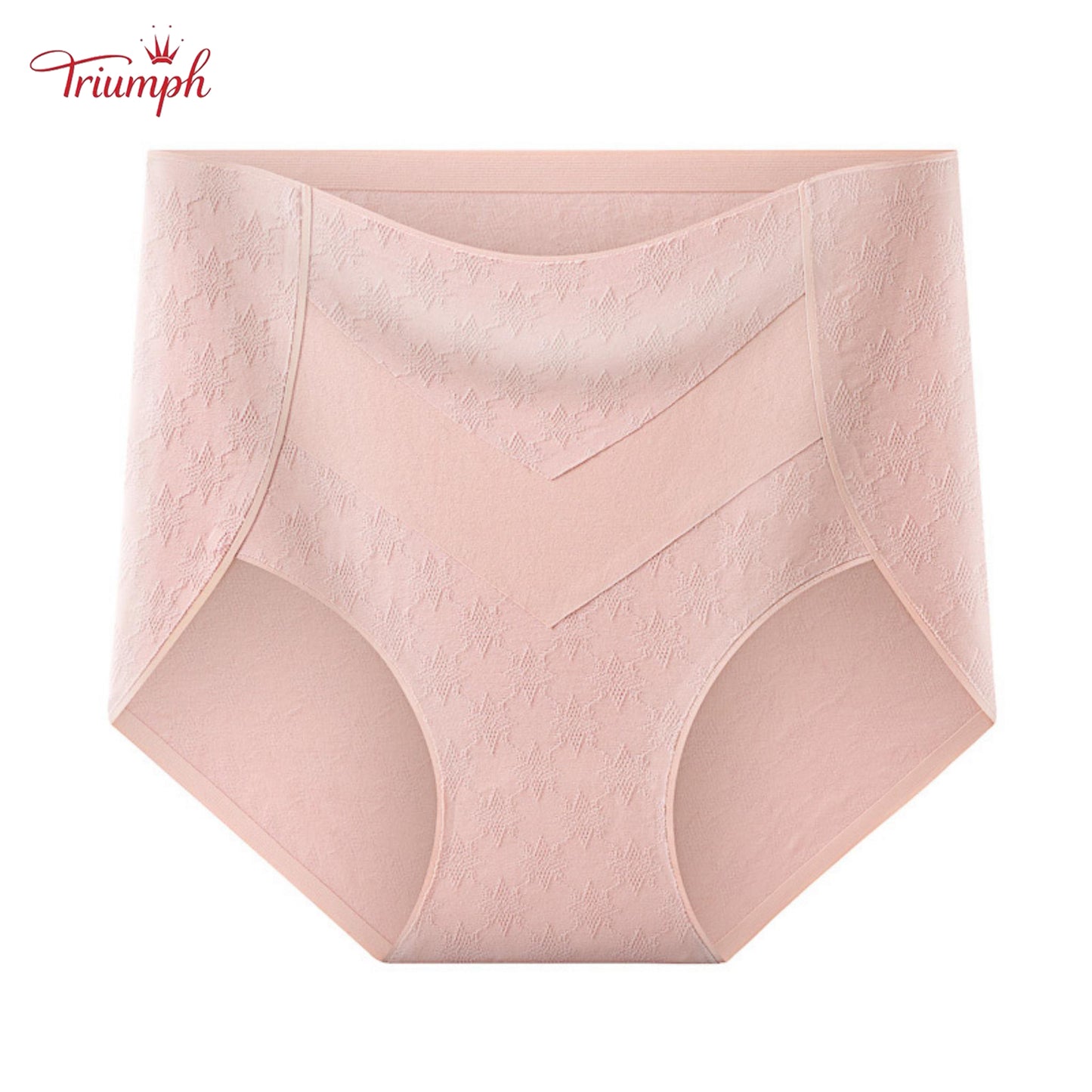 Triumph - 4-Pack Of Premium Cotton High Waisted Briefs With Cute Star Print, Free Shipping