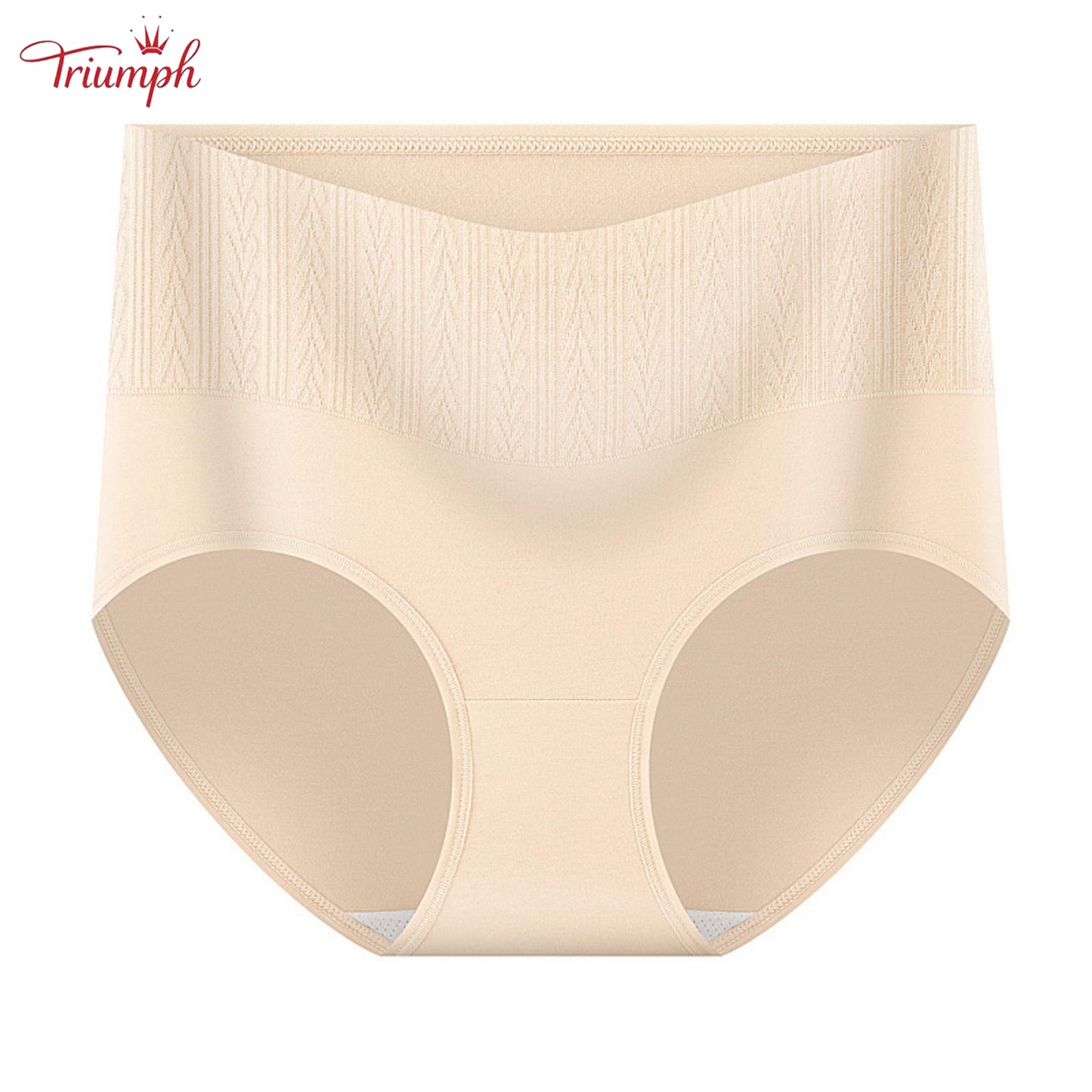 Triumph - Set of 4 Cotton Panties, Tummy Control, Assorted Colors, Free Shipping