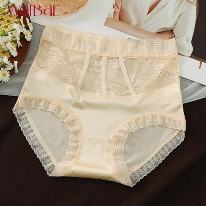 WolBar  Women's Lace Panties - Set Of 4，Cotton Lining，45-90kg and Above，Free Shipping