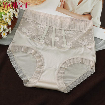 WolBar  Women's Lace Panties - Set Of 4，Cotton Lining，45-90kg and Above，Free Shipping