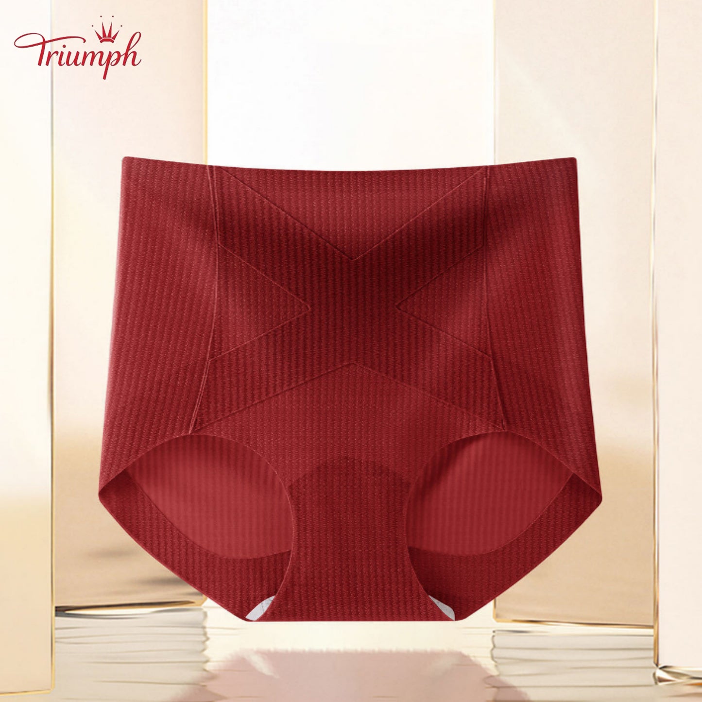 Triumph - Set of 4 Cotton Panties, Tummy Control, Assorted Colors, Free Shipping