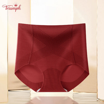 Triumph - Set of 4 Cotton Panties, Tummy Control, Assorted Colors, Free Shipping