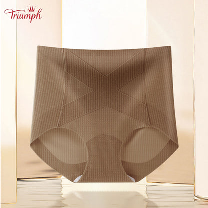 Triumph - Set of 4 Cotton Panties, Tummy Control, Assorted Colors, Free Shipping