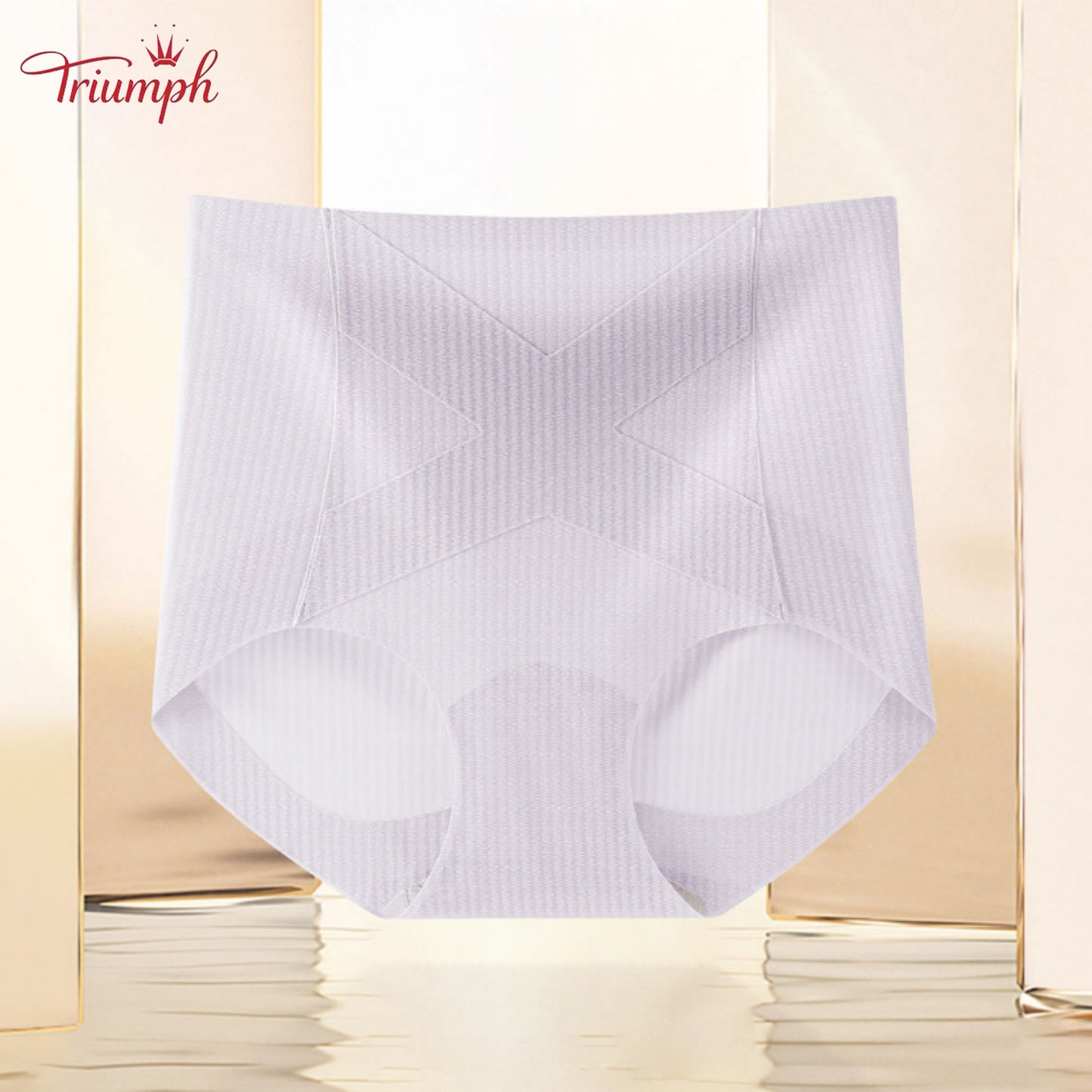 Triumph - Set of 4 Cotton Panties, Tummy Control, Assorted Colors, Free Shipping
