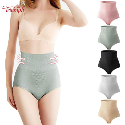 Triumph-Free shipping，5 Pack Women's Shapers Thermal Underwear Tummy Control Body Shaper Under Dress Graphene Mid Waist Extra Firm Underwear Sexy Panties